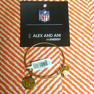 Gold Houston Texans Bracelet by Alex and Ani